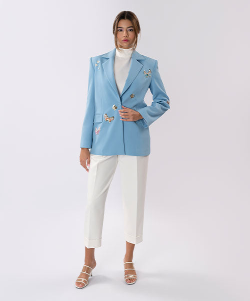 Maeve's radiant butterfly blazer